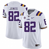 LSU Tigers 82 Kenan Jones White Nike College Football Jersey Dzhi,baseball caps,new era cap wholesale,wholesale hats